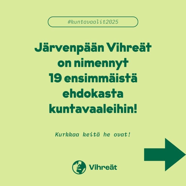 19 ensimmäistä kuntavaaliehdokasta nimetty!