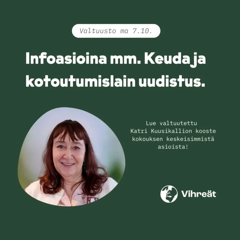 Infoasioina mm. Keuda ja kotoutumislain uudistus