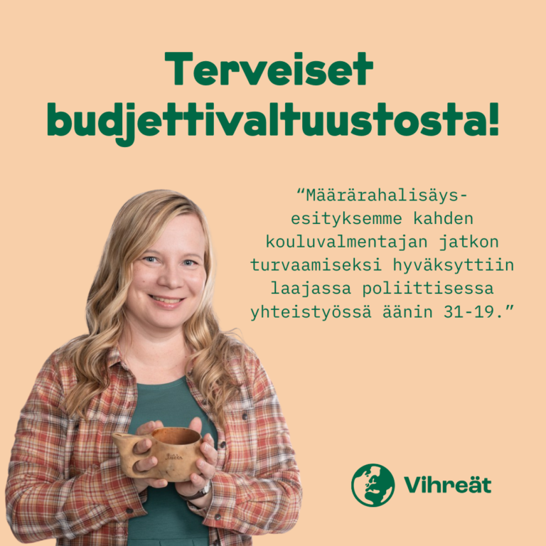 Terveiset budjettivaltuustosta!