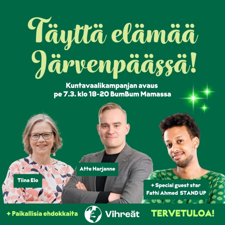 Täyttä elämää Järvenpäässä -kampanjan avaus